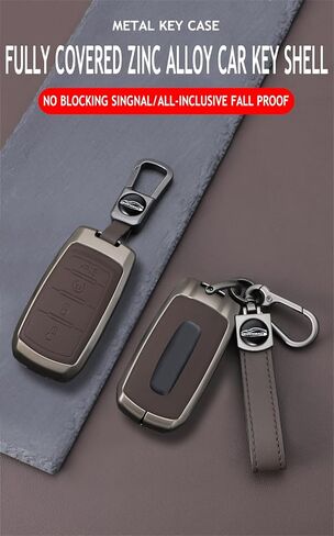 ontto Car Key Cover Case Fit for Dodge Ram 1500 2500 3500 4500 5500 2019-up,Metal Frame Key Fob Shell Leather Key Skin Fit for Ram Truck,Stylish Vehicle Key Protector,4-Button-Black in Saudi Arabia