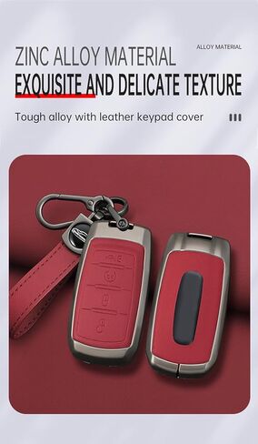 ontto Car Key Cover Case Fit for Dodge Ram 1500 2500 3500 4500 5500 2019-up,Metal Frame Key Fob Shell Leather Key Skin Fit for Ram Truck,Stylish Vehicle Key Protector,4-Button-Black in Saudi Arabia