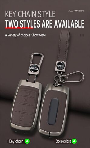 ontto Car Key Cover Case Fit for Dodge Ram 1500 2500 3500 4500 5500 2019-up,Metal Frame Key Fob Shell Leather Key Skin Fit for Ram Truck,Stylish Vehicle Key Protector,4-Button-Black in Saudi Arabia