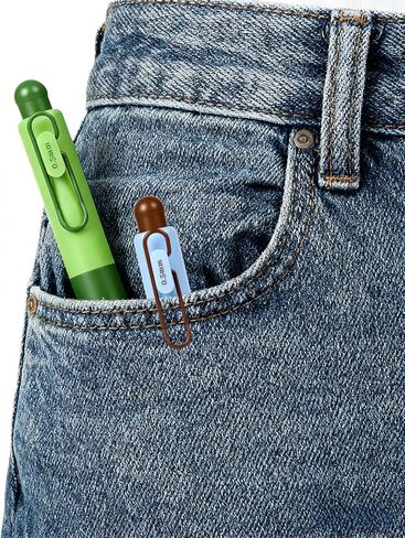 4Pcs Pocket Pen,Mini Retractable Gel Pens,0.5mm Black Ink,Cute Fat Pens Fast Drying Portable Comfortable Writing Short Pens for Journaling Bible School Office Supplies in Kuwait