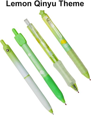 Maydahui 8 قطع لطيف الجريب فروت والليمون أقلام الفاكهة موضوع هلام الحبر مجموعة القلم 0.5mm ST بنك الاستثمار القومي الكتابة السلس Kawaii انقر القلم الحبر الأسود لمحبي الفاكهة مدرسة مكتب القرطاسية حزب تفضل in Saudi Arabia