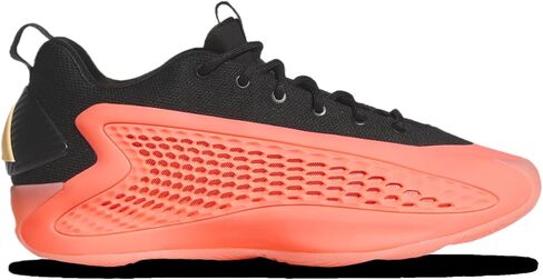Adidas Anthony Edwards 1 Low Mural - Boys' Grade School (JI4076, Acid Orange/Acid Red/Core Black) Size 5.5 in Saudi Arabia