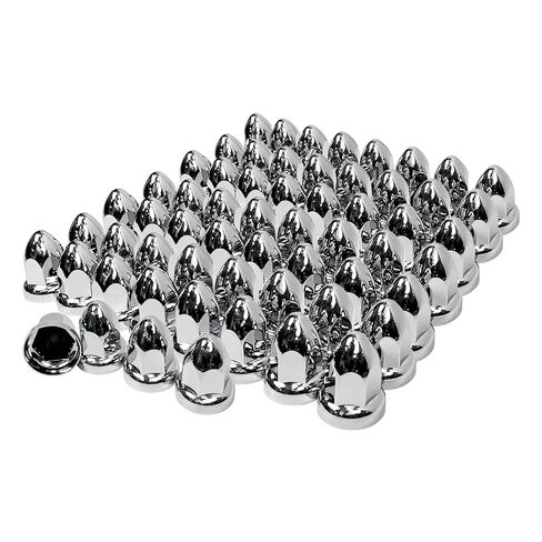 20 Pack Lug Nut Covers for Semi Trucks, 33mm by 2-1/2" Thread On Push-on Nut Cover Caps ABS Plastic Anti-Rust in Kuwait