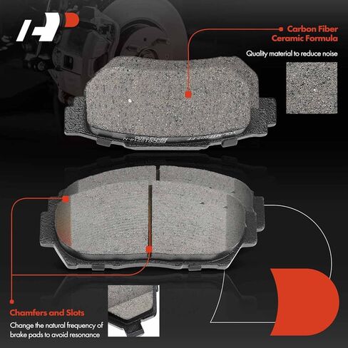 A-Premium Front and Rear Drilled and Slotted Disc Brake Rotors + Ceramic Pads Kit Compatible with Select Honda and Acura Models - Civic 1993-1995, Integra 1994-2001, 12-PC Set in Saudi Arabia