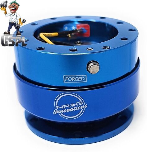 NRG Steering Wheel Quick Release Kit - Generation 2.0 - Blue with Blue Ring SRK-200BL in Saudi Arabia
