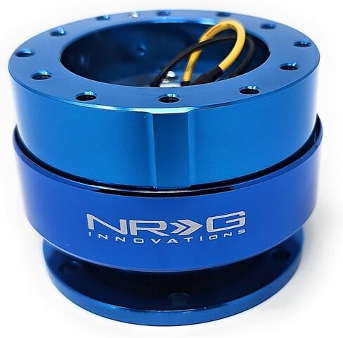 NRG Steering Wheel Quick Release Kit - Generation 2.0 - Blue with Blue Ring SRK-200BL in Saudi Arabia