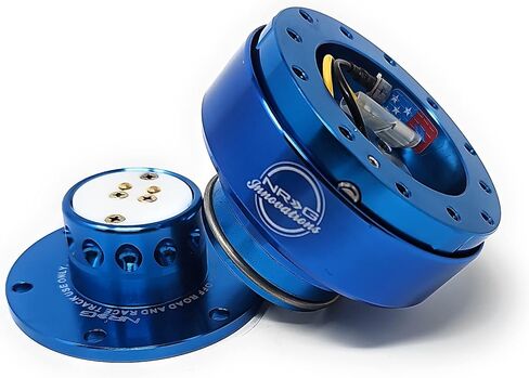 NRG Steering Wheel Quick Release Kit - Generation 2.0 - Blue with Blue Ring SRK-200BL in Saudi Arabia