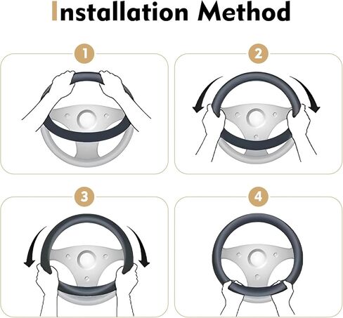 Black and White Checkered Plaid Soft Wheel Cover, Non-Slip Fluffy Keep Warm Steering Wheel Protector Decor, Universal for 14.5-15 Inch Car Truck SUV (Black & White) in Kuwait