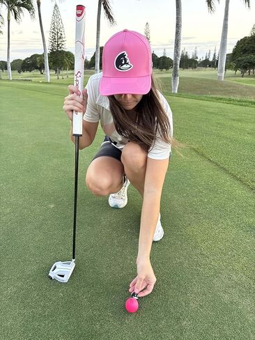 Wild Horses Performance Ladies Golf Hat w Built in Clip - Water Resistant - Integrated Tee Holder & Ball Marker Magnet - Lightweight Pink Golf Cap for Women and Girls in Saudi Arabia