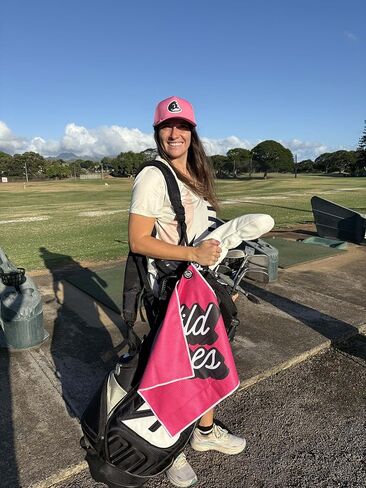 Wild Horses Performance Ladies Golf Hat w Built in Clip - Water Resistant - Integrated Tee Holder & Ball Marker Magnet - Lightweight Pink Golf Cap for Women and Girls in Saudi Arabia