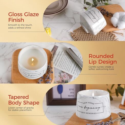 House Warming Gifts New Home – Housewarming Gift for Women, Men, Couple, Friend New Homeowner New Home Gift Ideas for First Apartment Party Decor Closing Presents for Home Buyers Scented Candle 6oz in Saudi Arabia