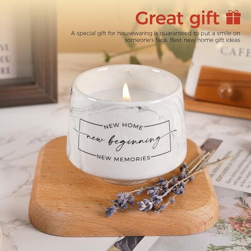 House Warming Gifts New Home – Housewarming Gift for Women, Men, Couple, Friend New Homeowner New Home Gift Ideas for First Apartment Party Decor Closing Presents for Home Buyers Scented Candle 6oz in Saudi Arabia