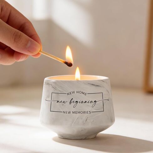 House Warming Gifts New Home – Housewarming Gift for Women, Men, Couple, Friend New Homeowner New Home Gift Ideas for First Apartment Party Decor Closing Presents for Home Buyers Scented Candle 6oz in Saudi Arabia