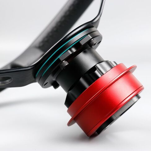 لوحة محول عجلة القيادة Sim مقاس 6x70 مم من أجل Fanatec QR2/QR2 Pro/QR2 Lite QR1 سريع الإصدار - سبائك الألومنيوم بآلة CNC مع لمسة نهائية مؤكسدة in Kuwait