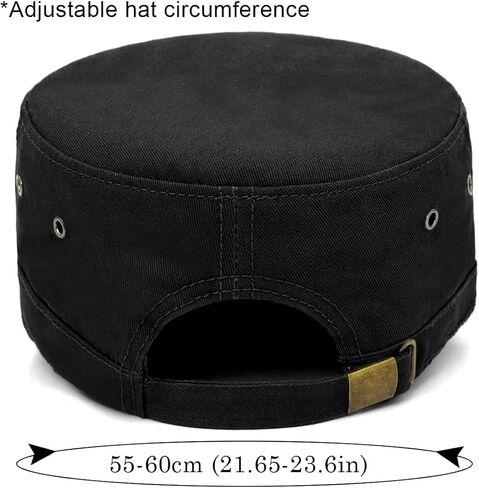 Cadet Army Cap Military Style Vintage Flat Top Hat for Men in Saudi Arabia