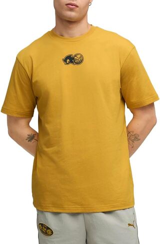 PUMA Mens X Sonic Relaxed Graphic Crew Neck Short Sleeve Casual Tops Casual - Black in Saudi Arabia