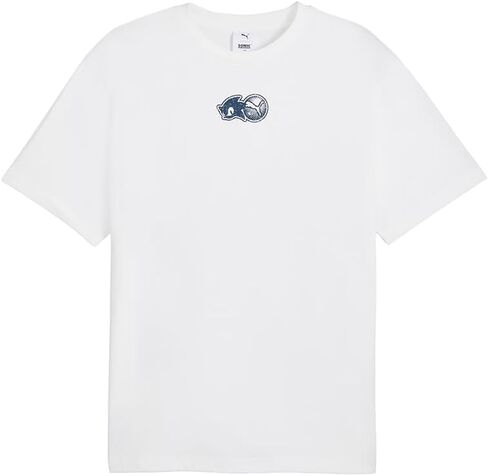 PUMA Mens X Sonic Relaxed Graphic Crew Neck Short Sleeve Casual Tops Casual - Black in Saudi Arabia