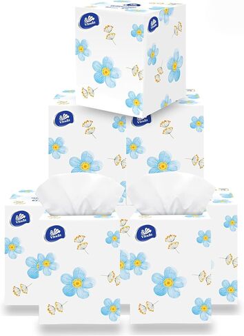 Vinda 3-Ply Ultra Care Facial Tissues, 130 Count Each Box, 8 Flat Boxes in Saudi Arabia