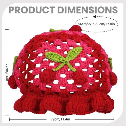 Crochet Bucket Hats for Women Handmade Hat Cute Foldable Knitted Hats for Women in Saudi Arabia