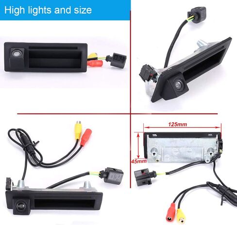 1280 * 720 بكسل استبدال الكاميرا الاحتياطية للسيارة VW Bora Variant Kombi Golf IV 4 MK4 Variant Kombi Touareg Passat Variant Kombi B5 3B6 Porsche Cayenne 9PA 955 كاميرا عكسية لوقوف السيارات in Kuwait