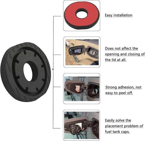 Gas Cap Holder Compatible for 2019-2023 Gladiator JT Fuel Tank Cap Holder in Kuwait
