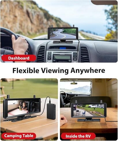 كابل تعزيز USB للكاميرا الاحتياطية اللاسلكية: موصل طاقة شاشة 4 دبابيس مع زر واحد للاستيقاظ، طاقة USB ثابتة للوحة قيادة نظيفة، ملحق كاميرا احتياطية لسيارات الدفع الرباعي، الالتقاط، الشاحنة، RV، المقطورة in Kuwait