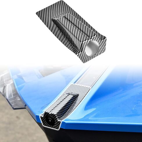 Rear Camera Trim Cover for Polaris Slingshot, Carbon Fiber Pattern ABS Rear Camera Decorative Protector Frame Lid Trim Cover for Polaris Slingshot 2020-2024 Accessories in Saudi Arabia