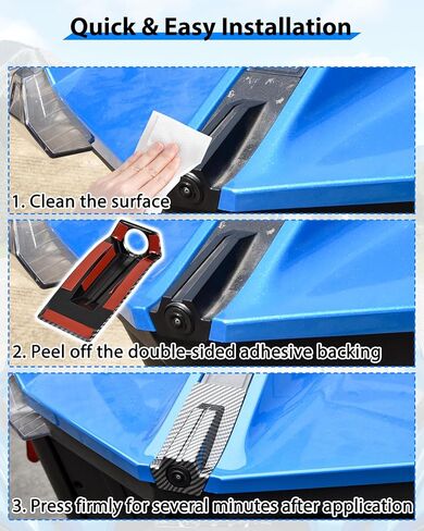 Rear Camera Trim Cover for Polaris Slingshot, Carbon Fiber Pattern ABS Rear Camera Decorative Protector Frame Lid Trim Cover for Polaris Slingshot 2020-2024 Accessories in Saudi Arabia