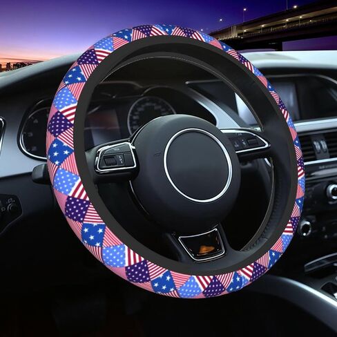 Paw Print Steering Wheel Cover - Black White Dog Paw Steering Wheel Covers Women Men Girls Car Accessories Decor Anti-Slip Auto Neoprene Universal 15 Inch Steering Wheel Protector in Saudi Arabia