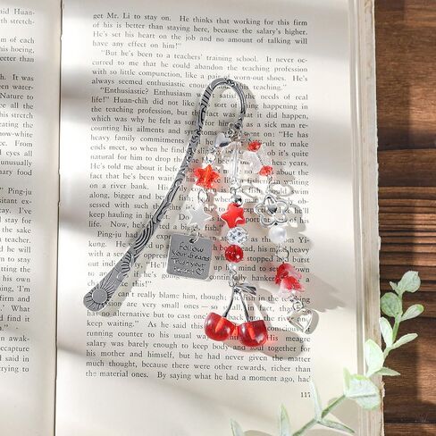 Cute Cherry Metal Bookmark - Charm Red Aesthetic Book Marks Gifts Unique Chain Page Maker Merch for Reading Lovers Women Girls Readers Bookish Students Teachers Birthday School Accessories in Saudi Arabia