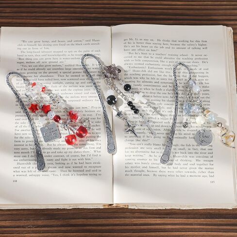 Cute Cherry Metal Bookmark - Charm Red Aesthetic Book Marks Gifts Unique Chain Page Maker Merch for Reading Lovers Women Girls Readers Bookish Students Teachers Birthday School Accessories in Saudi Arabia