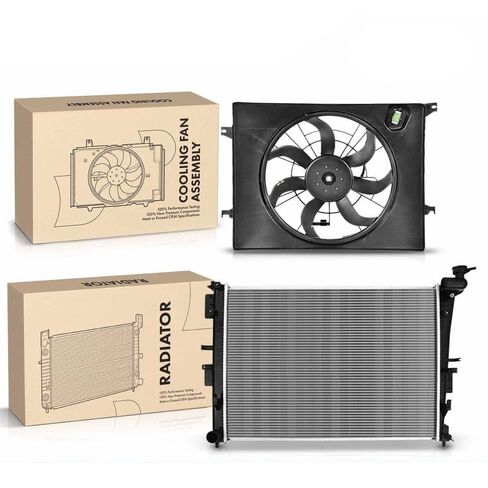 Replacement Parts for Radiator&Cooling Fan Assembly Kit for Hyundai Sonata Kia Optima 2011-2013 2.4L Mod-A58PP-44299 in Saudi Arabia