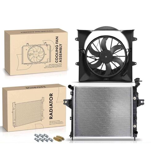 قطع غيار لمجموعة أدوات تجميع المبرد ومروحة التبريد لسيارة جيب جراند شيروكي 1999-2000 V8 4.7L Mod-A58PP-93774 in Kuwait