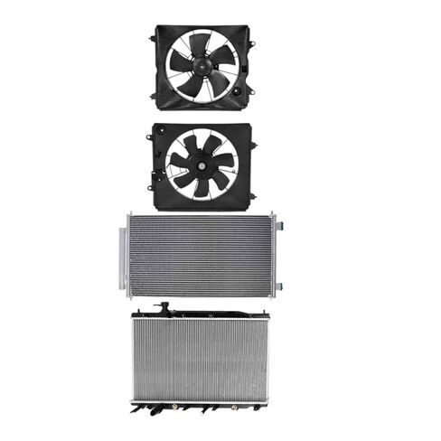 قطع غيار للمبرد ومكثف التيار المتردد ومجموعة مروحة التبريد لهوندا CR-V 2007 2008 2009 L4 2.4L Mod-A58PP-39076 in Saudi Arabia