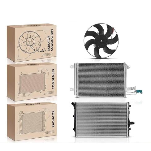 Replacement Parts for Radiator&AC Condenser&Cooling Fan Kit for Volkswagen Golf GTI Jetta Audi A3 Mod-A58PP-96232 in Saudi Arabia