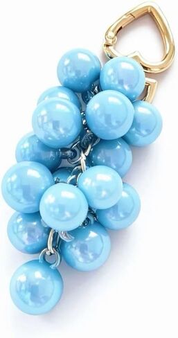Acrylic Keychain Grape Bag Charms Purse Car keyrings Pendant for women in Saudi Arabia