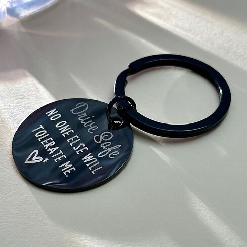 Christmas Drive Safe Keychain for Him Boyfriend, Valentine's Day Couple Gift for Boyfriend from Girlfriend, Gifts for Him Birthday Gifts Husband in Kuwait