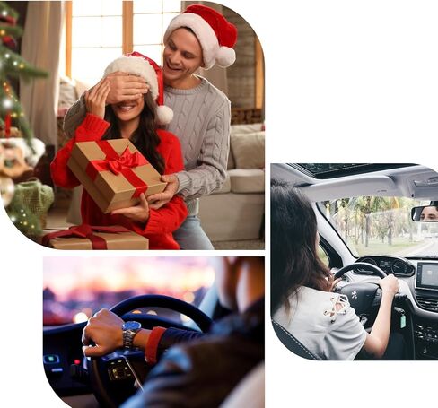 Christmas Drive Safe Keychain for Him Boyfriend, Valentine's Day Couple Gift for Boyfriend from Girlfriend, Gifts for Him Birthday Gifts Husband in Kuwait