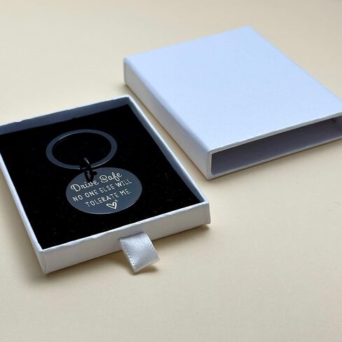 Christmas Drive Safe Keychain for Him Boyfriend, Valentine's Day Couple Gift for Boyfriend from Girlfriend, Gifts for Him Birthday Gifts Husband in Kuwait