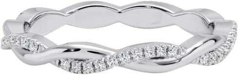 Moissanite Engagement Ring In 10K 14K 18K Solid Gold, 925 Sterling Silver Moissanite Wedding Band Christmas Gift For Women in Kuwait