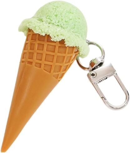 KIFEDSLJ Imitation Ice Cream Keychain Cartoon Resin Icecream Key Ring for Bag Purse Wallet Car Jewelry in Kuwait