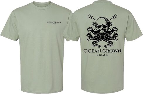 Ocean Grown Octopus Skull T-Shirt Men's in Saudi Arabia