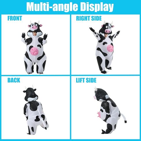 Inflatable Cow Costume for Adult, Inflatable Costume Adult, Funny Cow Adults Costumes, Blow up Cow Costume for Halloween Costumes Cosplay Party, Adult Size1 in Saudi Arabia
