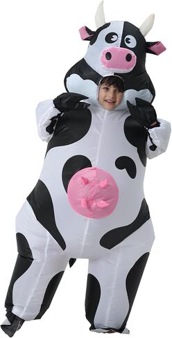 Inflatable Cow Costume for Adult, Inflatable Costume Adult, Funny Cow Adults Costumes, Blow up Cow Costume for Halloween Costumes Cosplay Party, Adult Size1 in Saudi Arabia