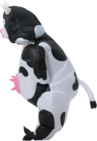 Inflatable Cow Costume for Adult, Inflatable Costume Adult, Funny Cow Adults Costumes, Blow up Cow Costume for Halloween Costumes Cosplay Party, Adult Size1 in Saudi Arabia
