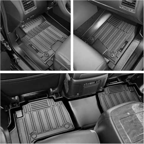 Vanseno متوافق مع 2019-2024 Nissan Armada/Infiniti QX80 سجادات الأرضية وبطانة البضائع لجميع الأحوال الجوية TPE شديدة التحمل لـ 2019 2020 2021 2022-2024 Armada/Infiniti QX80 الملحقات (8 مقاعد) in Kuwait