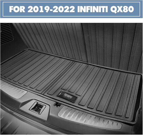 Vanseno متوافق مع 2019-2024 Nissan Armada/Infiniti QX80 سجادات الأرضية وبطانة البضائع لجميع الأحوال الجوية TPE شديدة التحمل لـ 2019 2020 2021 2022-2024 Armada/Infiniti QX80 الملحقات (8 مقاعد) in Kuwait