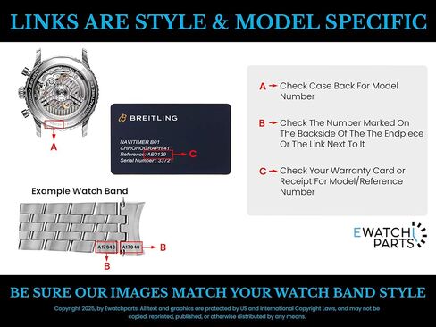 Ewatchparts 20mm Watch Link Compatible With Watch Band Breitling Chronomat Evolution A13356 357A / 372A Polish in Saudi Arabia