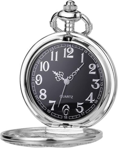 ساعة الجيب ساعات الجيب Steampunk مع سلسلة للرجال تأثيري منقوشة الشمس السلس in Kuwait