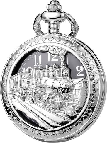 ساعة الجيب ساعات الجيب Steampunk مع سلسلة للرجال تأثيري منقوشة الشمس السلس in Kuwait